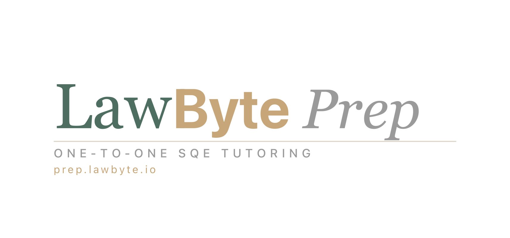 LawBytePrep: One-to-One SQE Tutoring